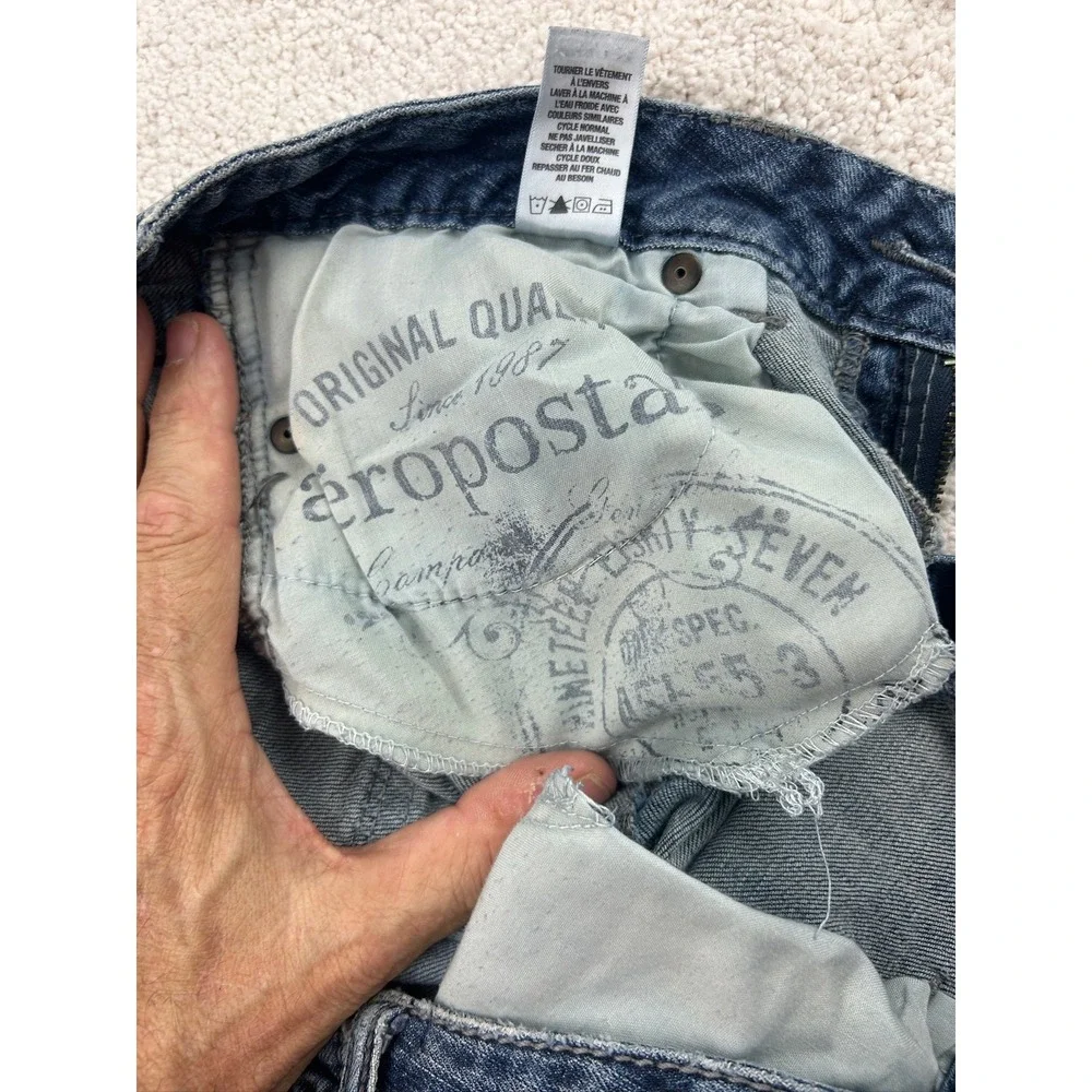 Aeropostale Jeans Womens 5/6 Bayla Skinny Studded Pocket Stretch Denim Pants‎